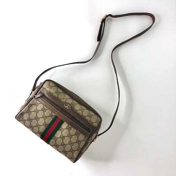 Gucci Beige and Brown Crossbody Bag
